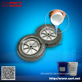 Addition cure silicone rubber for tire mold